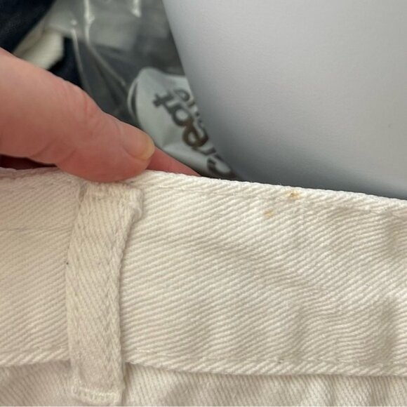 Oak + Fort Bermuda Jorts Jean Shorts High Rise Cutoffs Distressed denim Large - Picture 12 of 16